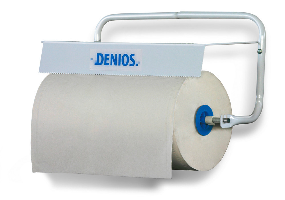 DENSORB Wall mount, narrow, for rolls up to 40 cm wide, with cutting edge