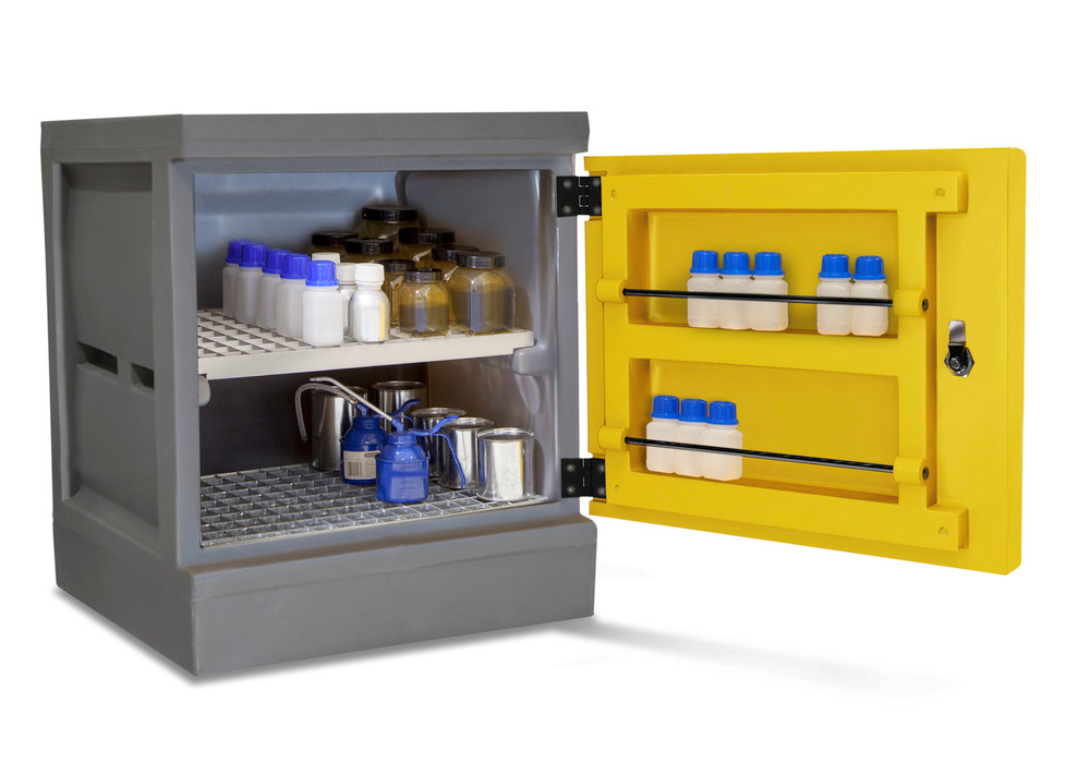 Environ cabinet PolyStore-Mini, plastic, W 60 cm, 2 grids V2A, Model PS 611.2 - 1