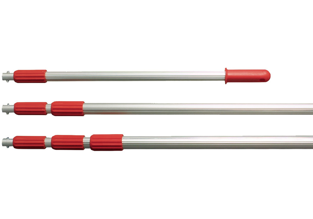 Telescopic rod in aluminium, with 2 rods, 650 - 1200 mm, without beaker - 1