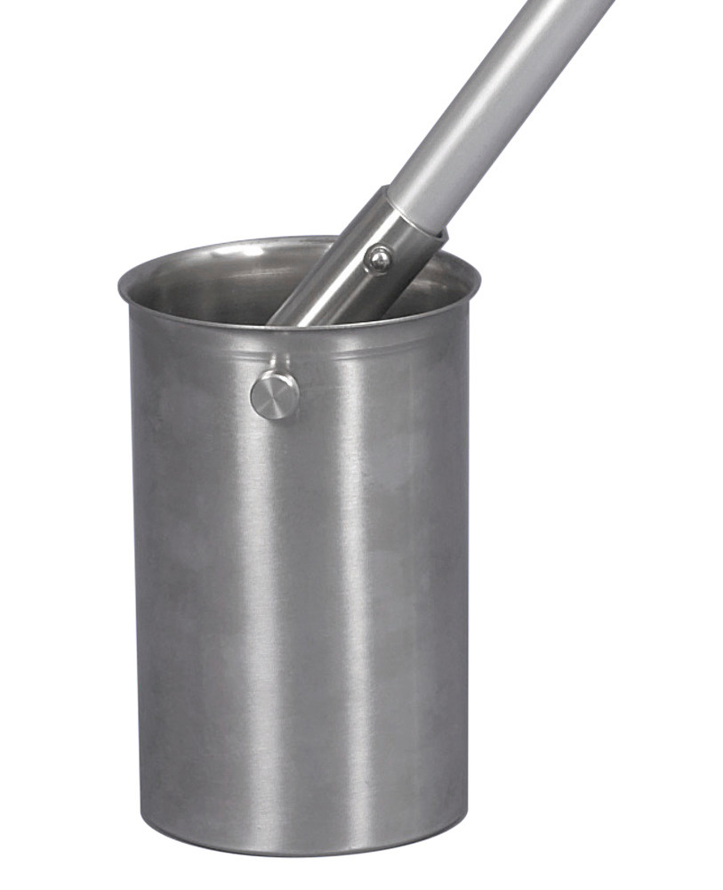 Pendulum beaker in stainless steel V2A, 1000 ml, for telescopic rod, for sampling liquids - 1