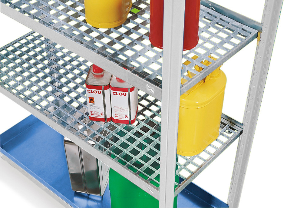 Galvanized grid shelf for containment shelving GRG 1360 / PRG 1360 V - 1