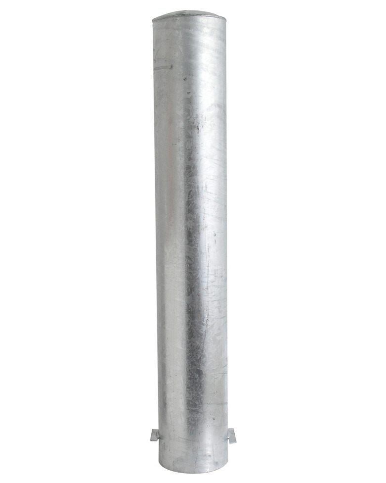 Barrier post in steel, hot dip galvanised, dm 152, H 2000 mm, for concreting in, - 1