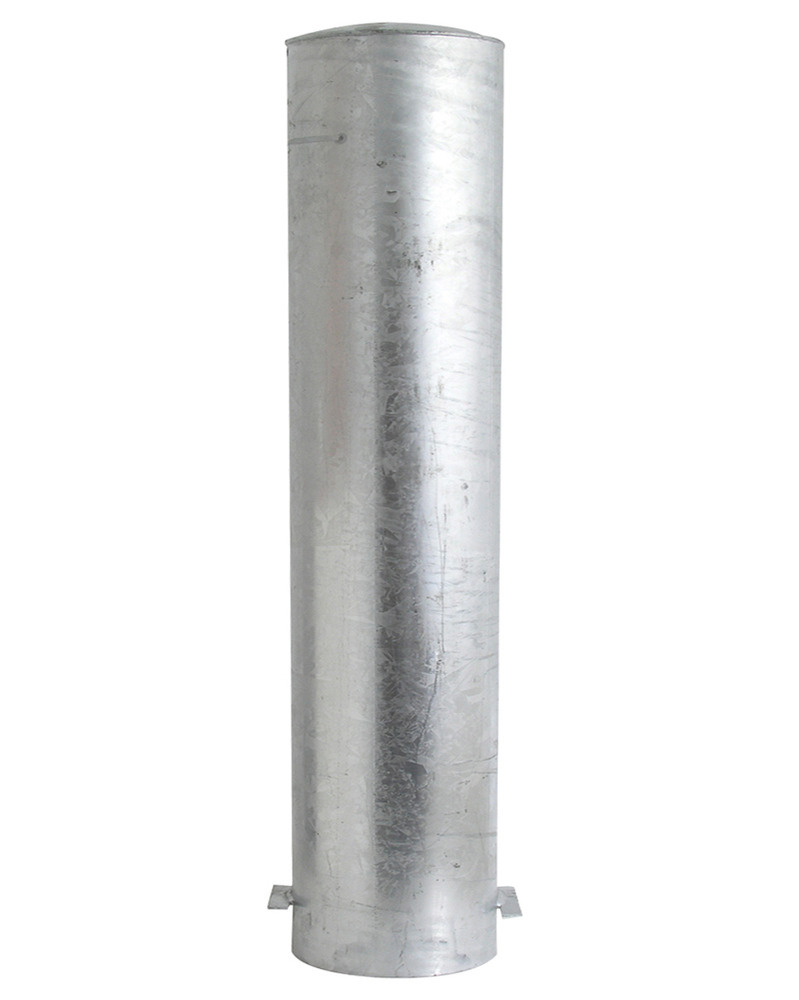 Afspærringsstolpe stål, galvaniseret, Ø 273, H 1500 mm, til nedstøbning - 1