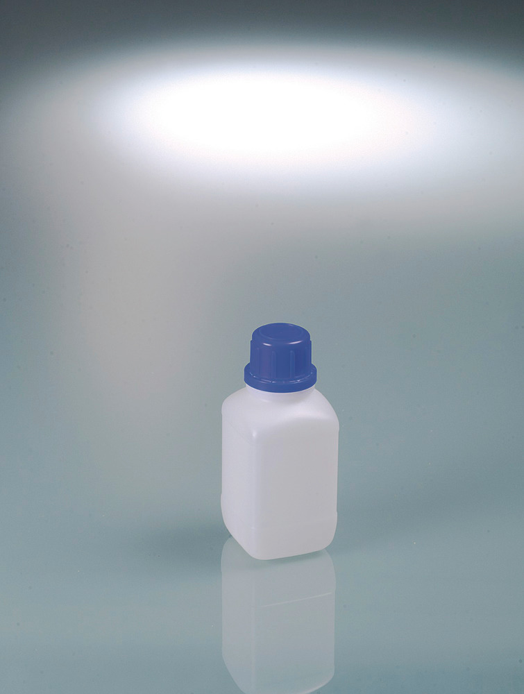 Provflaskor med smal hals, tillverkade av PE för Set MiniSampler PE, fyrkantiga, 250 ml - 1