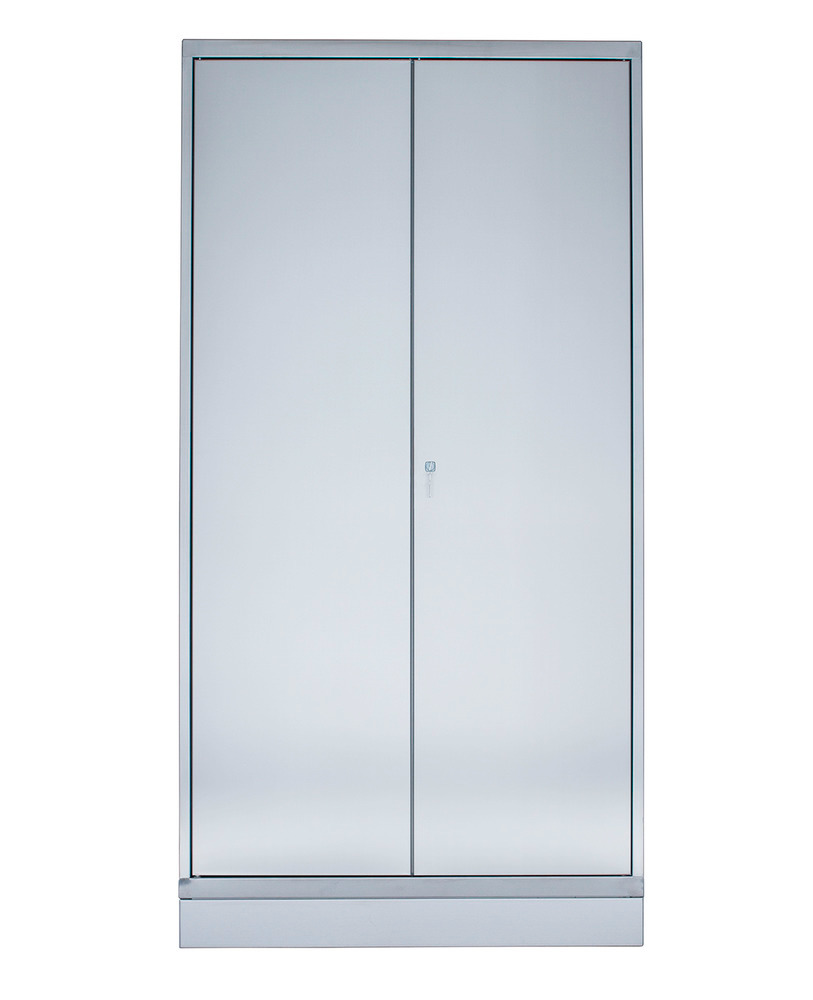 Stainless steel cabinet with 4 shelves, W 1000, D 400, H 1950 mm - 2
