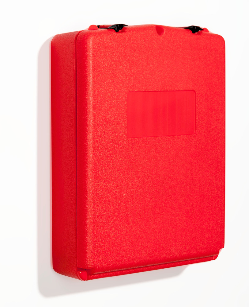 Schránka na dokumenty z plastu (PE), červená, otváranie vpredu - 3