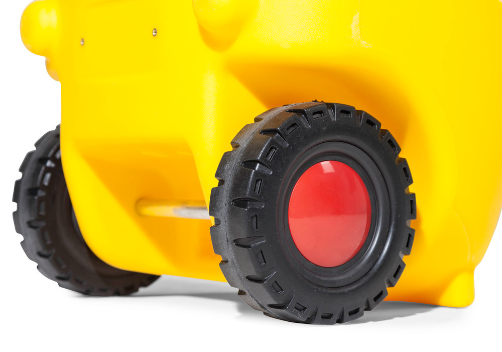Depósito portátil para diesel, volume de 55l, bomba manual, amarelo: “caddy” - 2