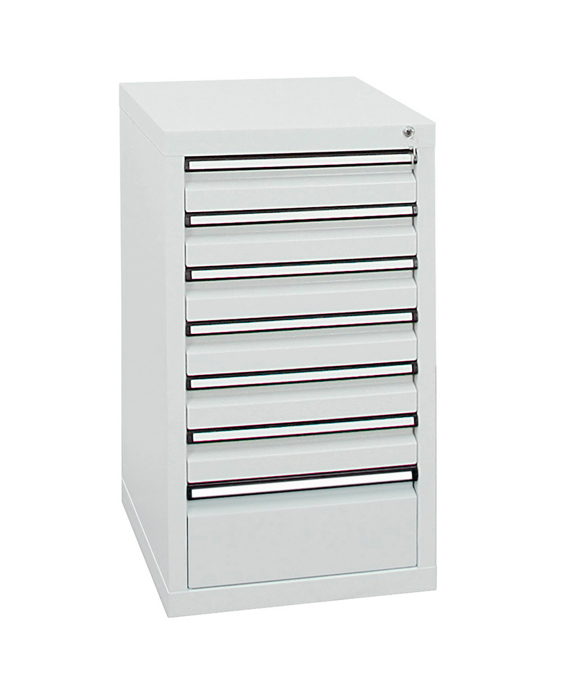 Drawer cabinet Model SDC 410, with 7 drawers, light grey, W 500 mm, H 900 mm - 1