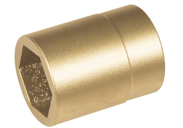 Inserto per chiave a bussola esagonale 1/2” x 26 mm, bronzo speciale, antiscintilla, per zone Ex - 1