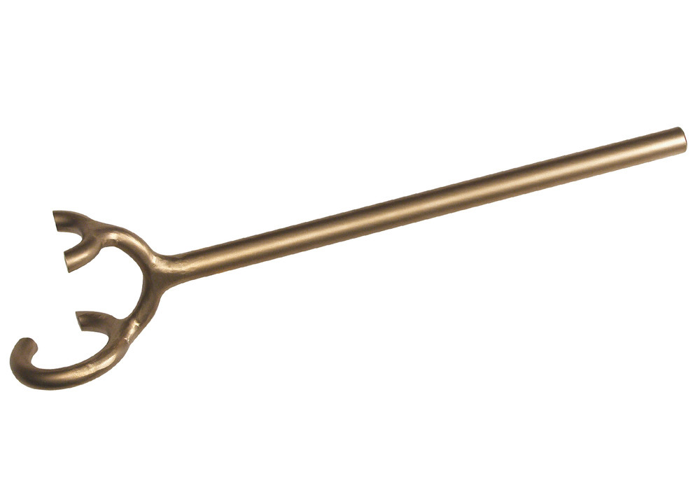 Ventilnøkkel for flenser, 36 x 60 mm, bronse, gnistfri, for Ex-soner - 1