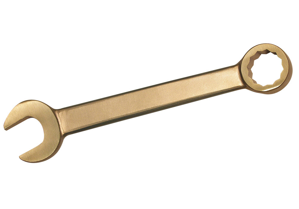 Chiave comb.(bocca+anello), 19 mm, bronzo speciale, antiscintilla, per zone Ex - 1