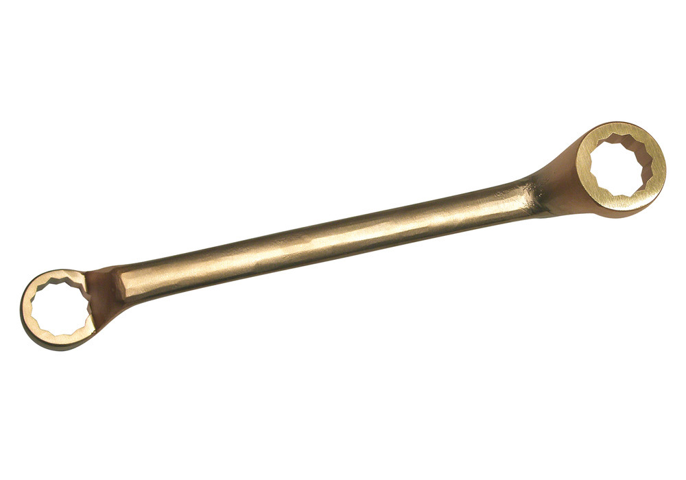 Dvojitý očkový klíč, 21 x 23 mm, z bronzu, nejiskřivý, pro použití Ex oblasti - 1