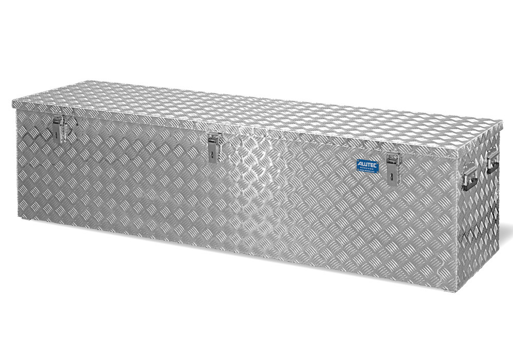 Transport crate in aluminium chequer plate, 470 litre volume - 1