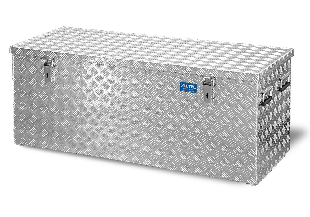 Transport crate in aluminium chequer plate, 312 litre volume - 1