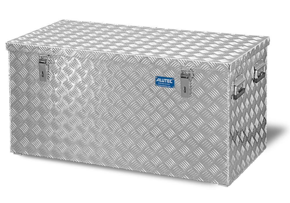 Transport crate in aluminium chequer plate, 250 litre volume - 1