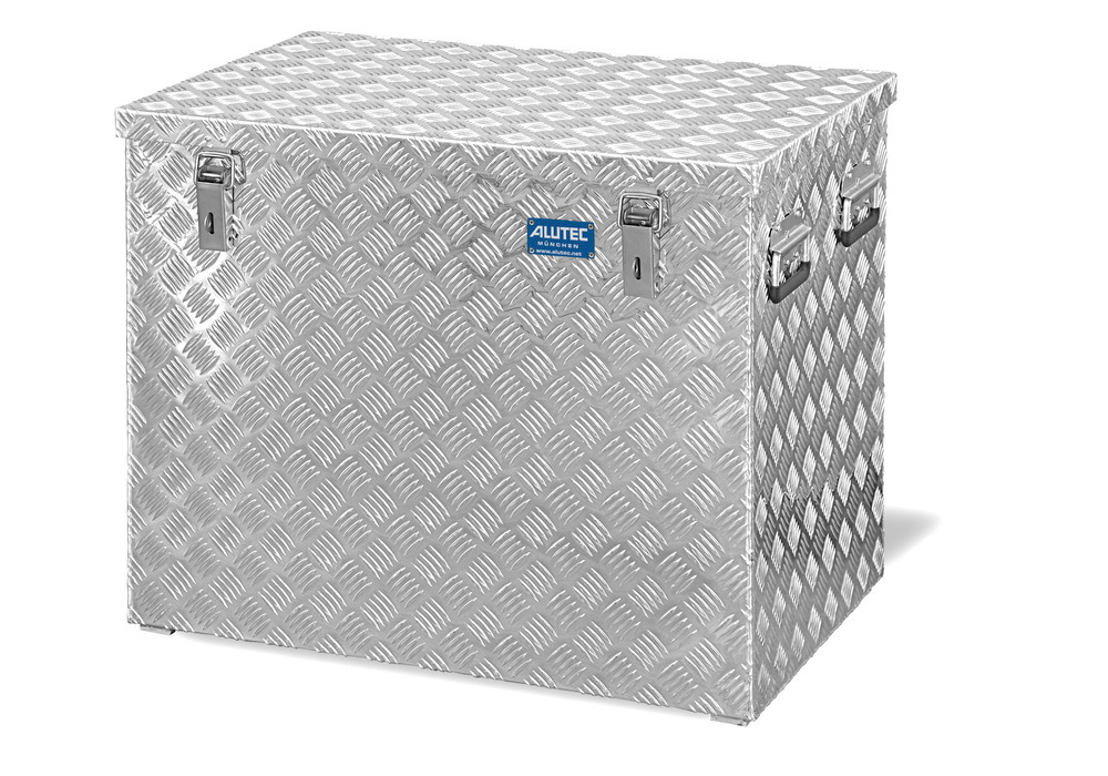 Transport crate in aluminium chequer plate, 234 litre volume - 1