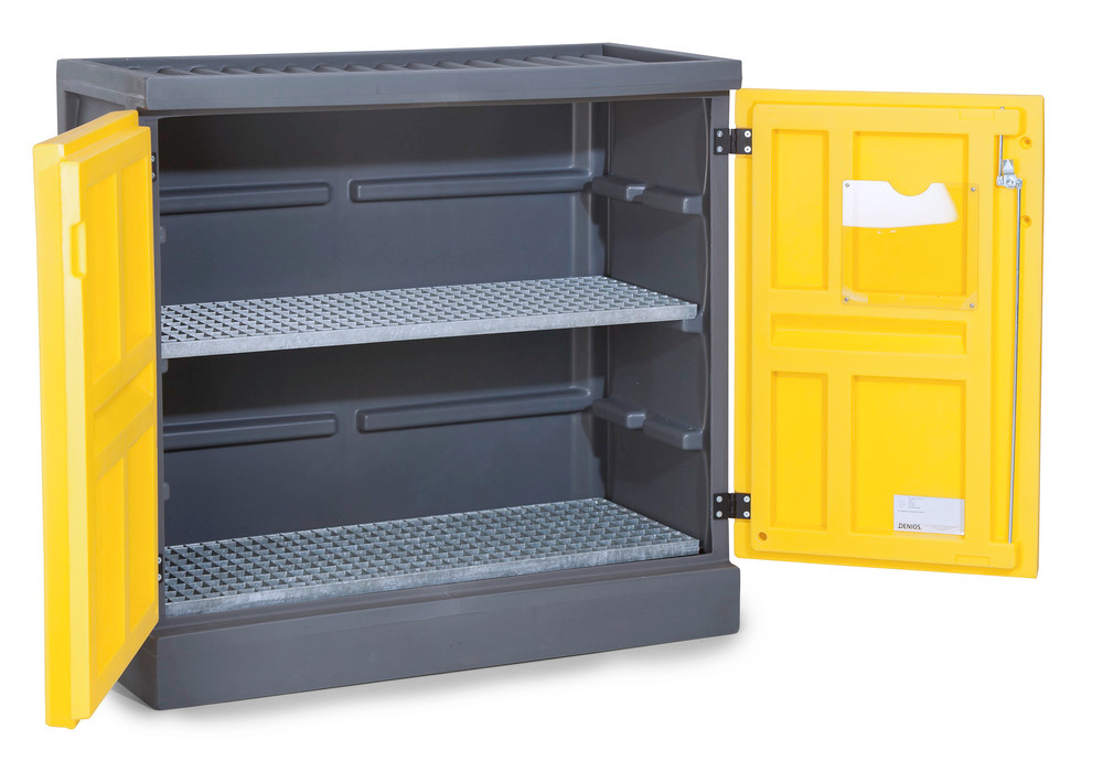 Environmental cabinet PolyStore, plastic, W 120 cm, 2 grids galv., Model PS 1211-2 - 3