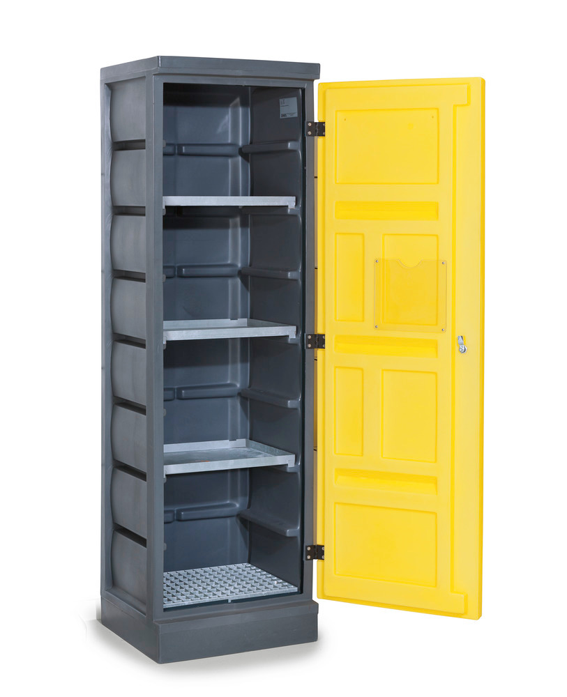 Ekologická skříň PolyStore, z plastu, Š 60 cm, 3 záchytné vany, 1 rošt zinkovaný, typ PS 620-3-1 - 2
