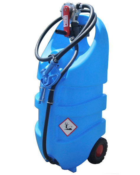 Depósito portátil para ureia, versão ATEX, volume de 110l, bomba manual, azul: “caddy AUS32” - 1