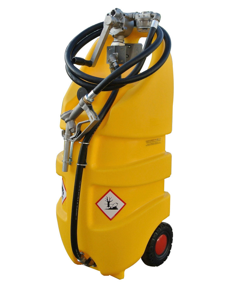 Depósito portátil para diesel, volume de 110l, bomba manual, amarelo: “caddy” - 2