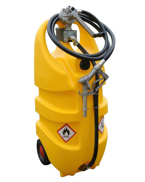 Depósito portátil para diesel, volume de 110l, bomba manual, amarelo: “caddy” - 1