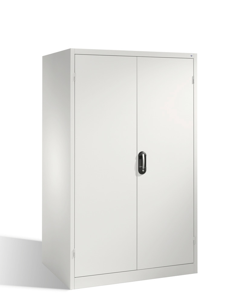 Heavy duty tool storage cabinet Cabo, wing doors, 4 shelves, W 1200, D 800, H 1950 mm, grey - 1