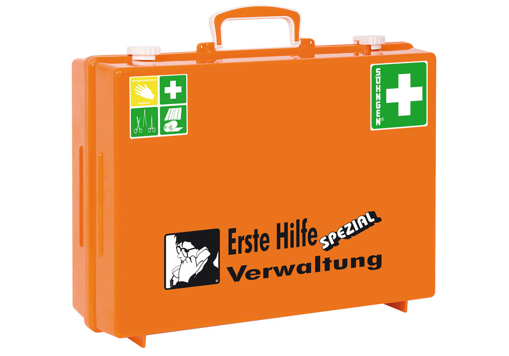 Erste-Hilfe-Koffer Beruf Spezial, Ausführung "Verwaltung", orange - 1