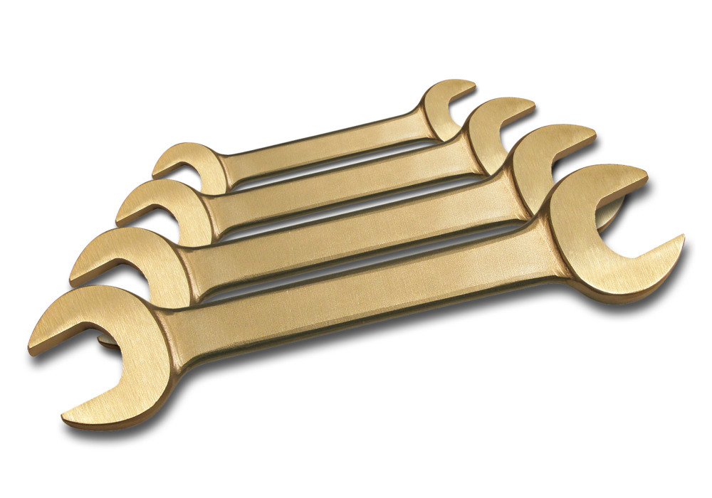 Set di chiavi doppie, 12 pezzi, apertura chiave 6-32 mm, bronzo speciale, antiscintilla, per zone Ex - 1