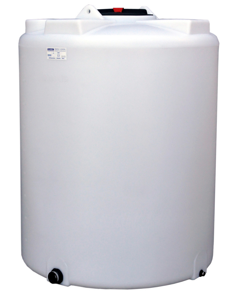 Recipientes para almacenamiento y dosificado en polietileno (PE), 3000 litros, transparente natural - 1