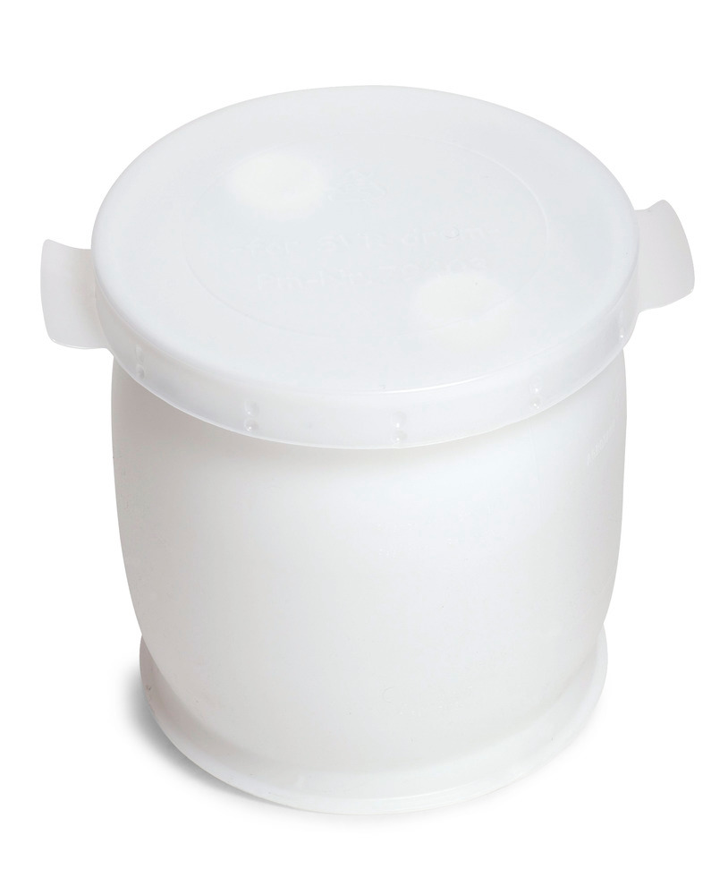 Drum lid in PE for 60 litre drums, natural-transparent, Pack = 5 - 4