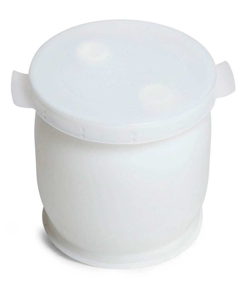 Drum lid in PE for 60 litre drums, natural-transparent, Pack = 5 - 3