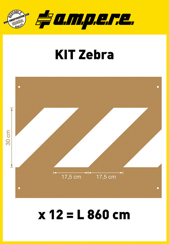 Templates KIT Zebra, contents 12 templates - 1