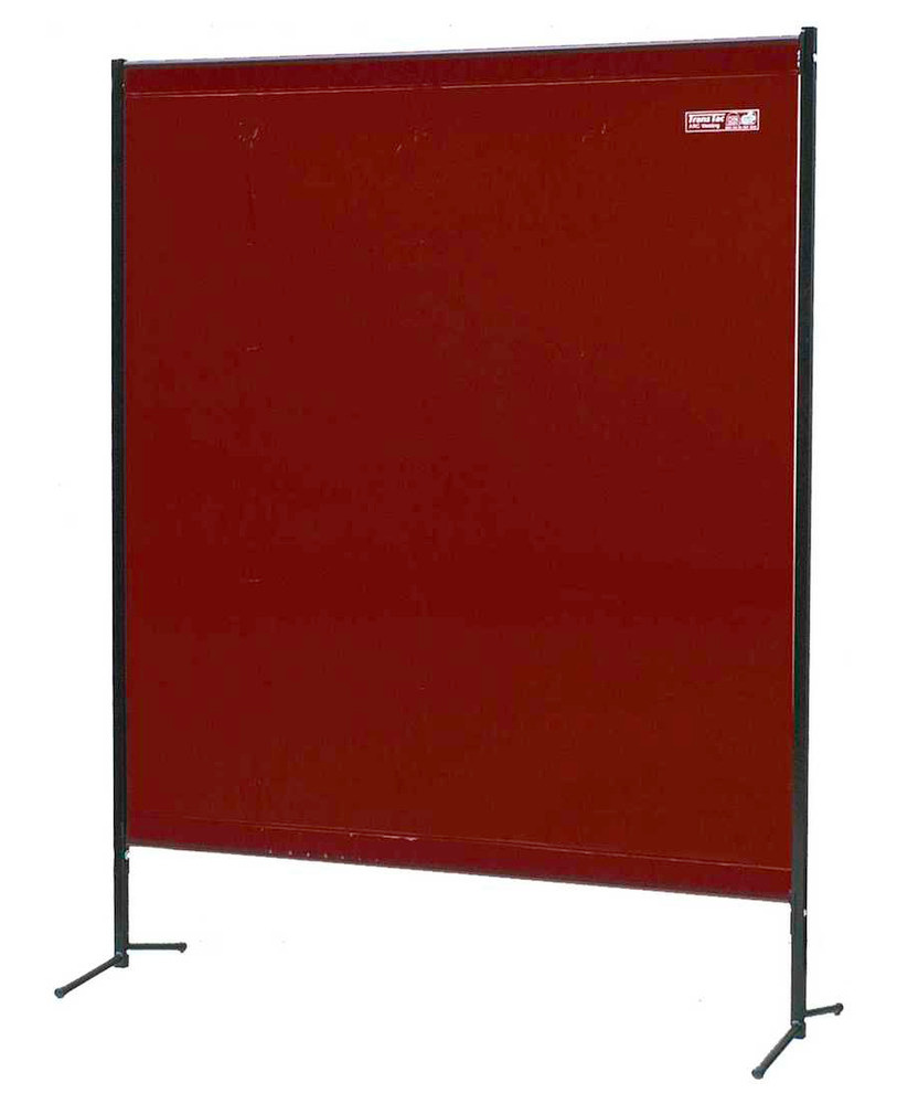 Cortina de proteção/ecrã de soldadura portátil tipo TSV 2B, vermelho grená/castanho - 1
