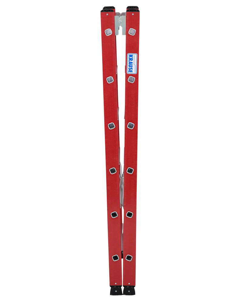 Kunststoff-Stufen-Doppelleiter, aus glasfaserverstärktem GFK, 2 x 6 Stufen - 3