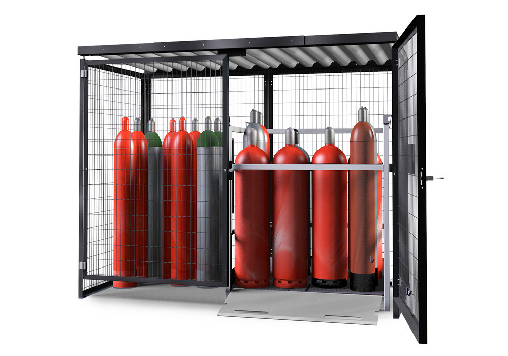 Gas cylinder store Model GSN 2.28, grey, without base - 2
