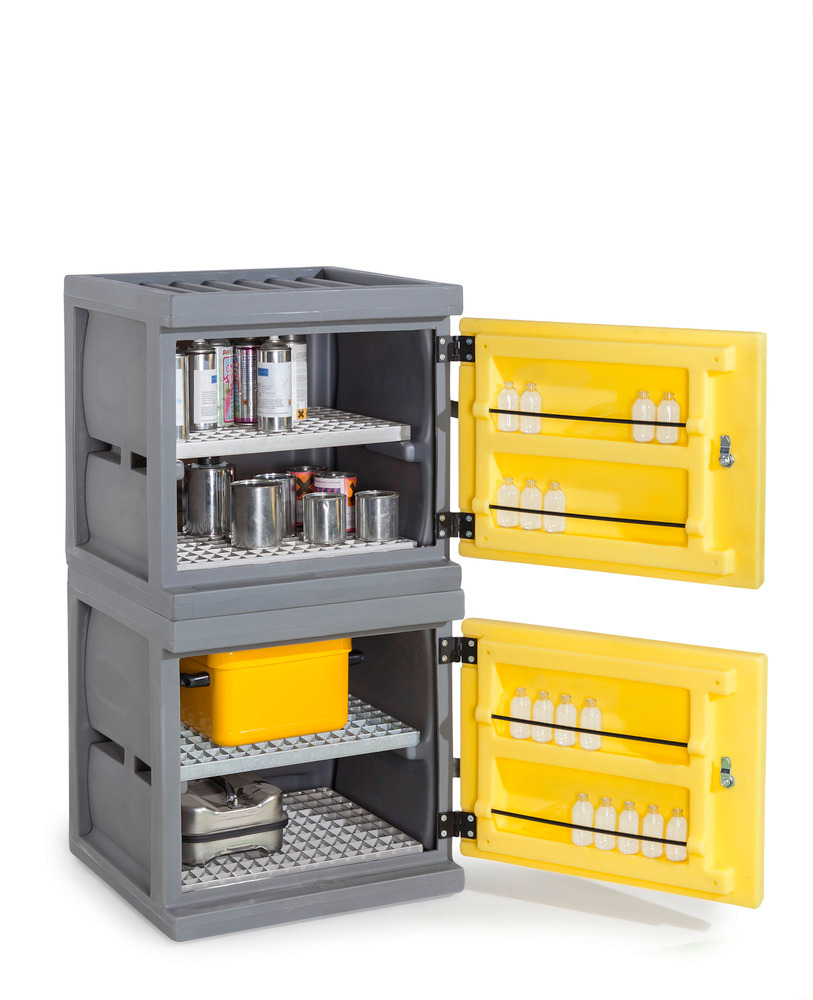 Environ cabinet PolyStore-Mini, plastic, W 60 cm, 2 grids V2A, Model PS 611.2 - 10