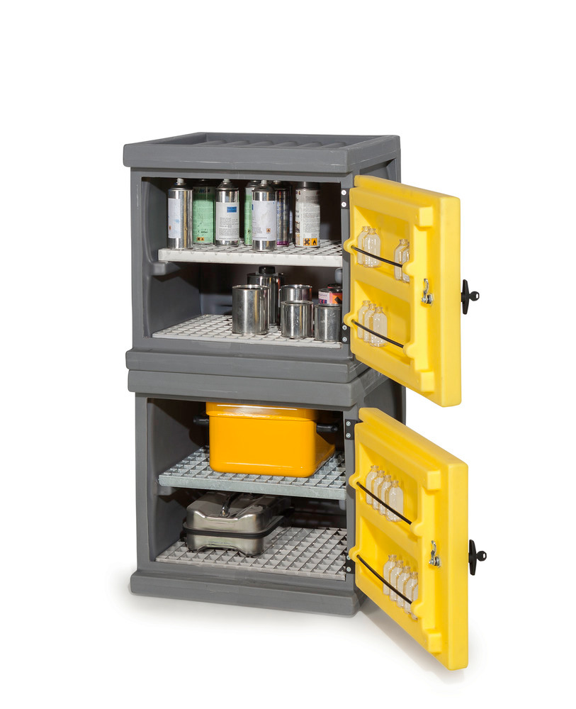 Environ cabinet PolyStore-Mini, plastic, W 60 cm, 2 grids V2A, Model PS 611.2 - 8
