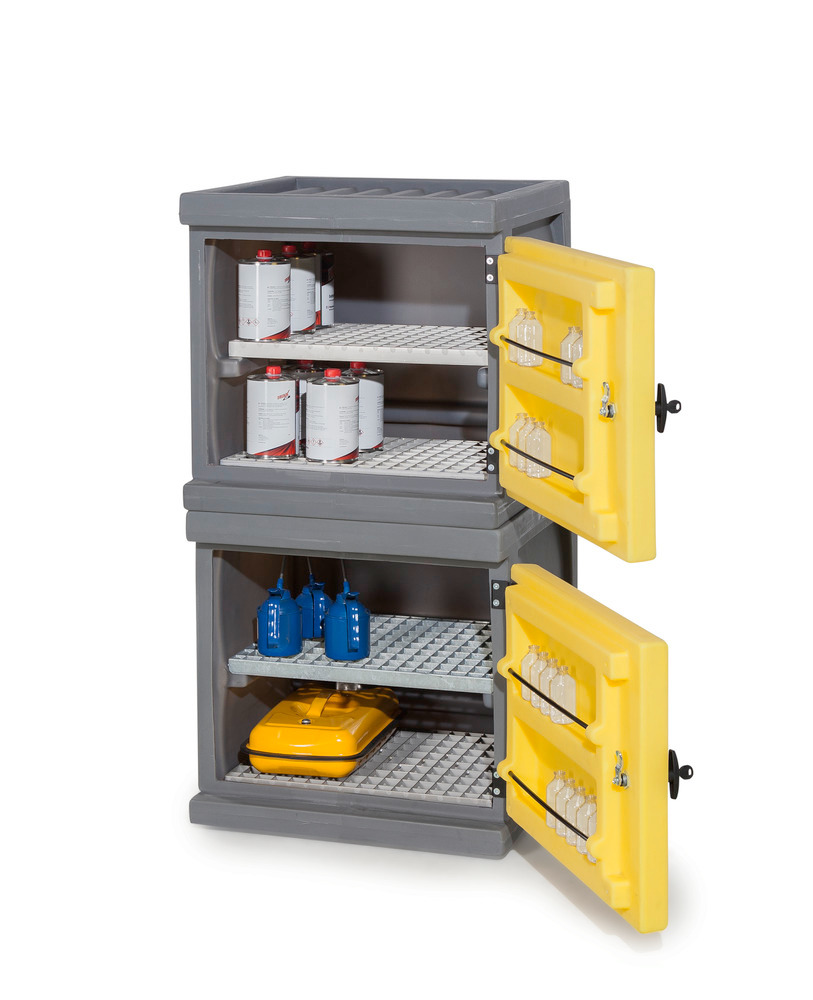 Environ cabinet PolyStore-Mini, plastic, W 60 cm, 2 grids V2A, Model PS 611.2 - 7