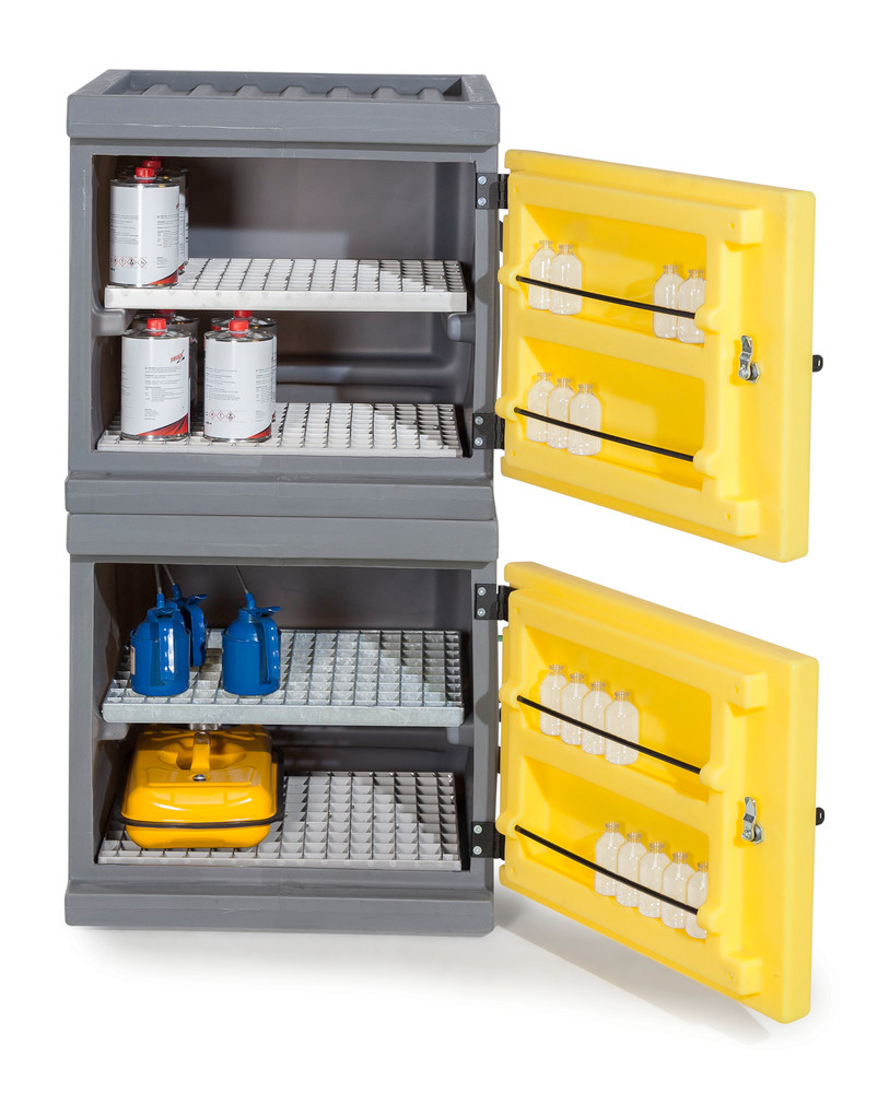 Environ cabinet PolyStore-Mini, plastic, W 60 cm, 2 grids V2A, Model PS 611.2 - 6