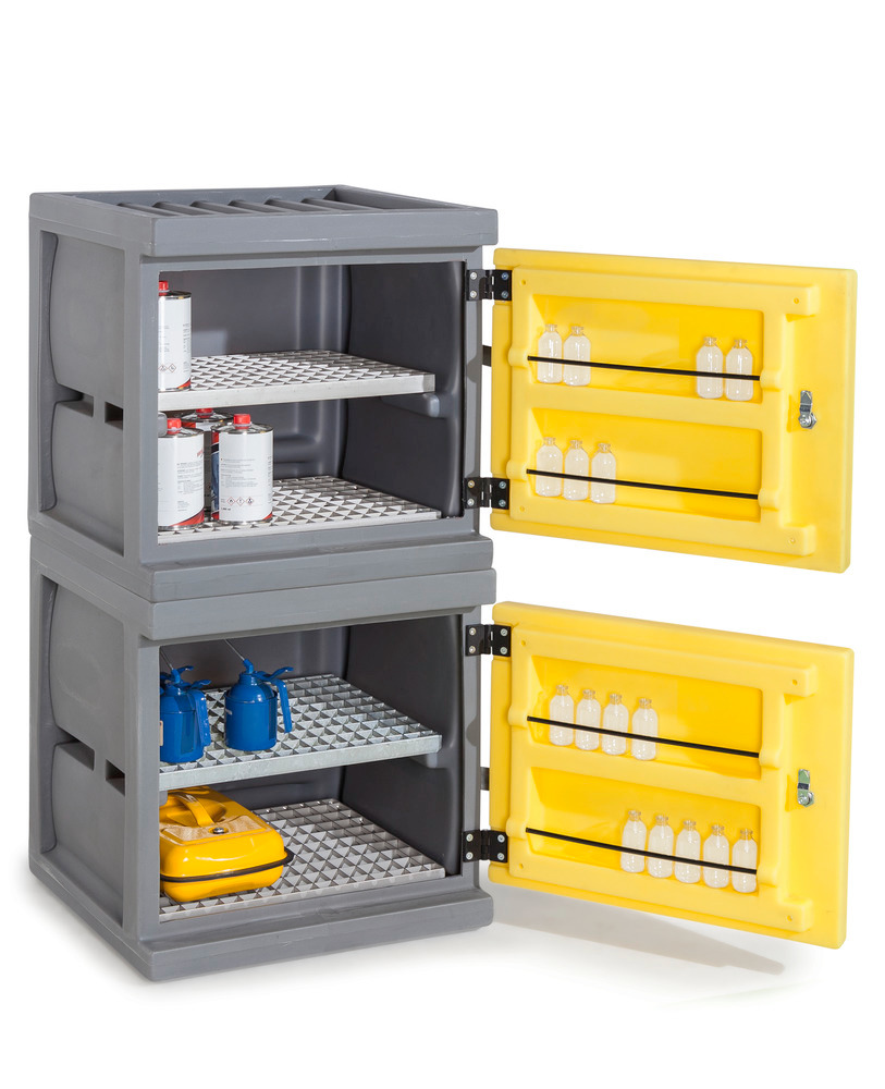 Environ cabinet PolyStore-Mini, plastic, W 60 cm, 2 grids V2A, Model PS 611.2 - 5