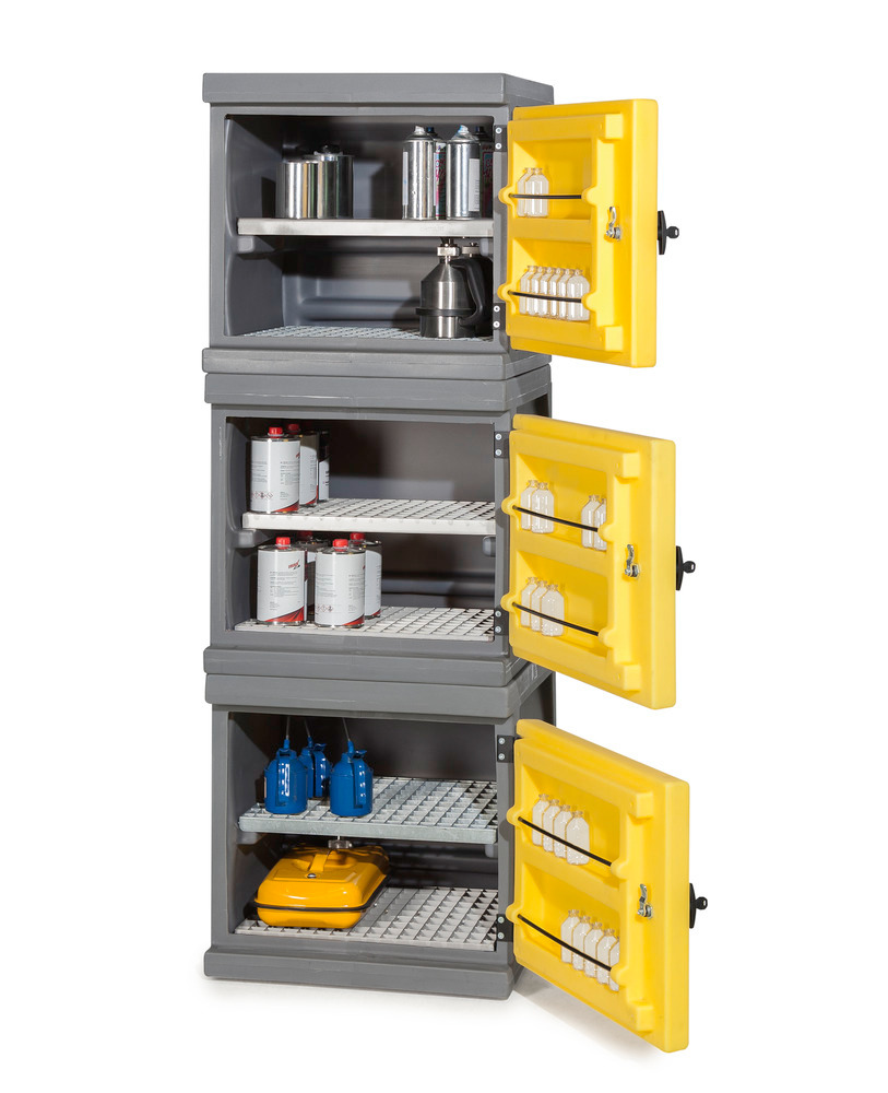 Environ cabinet PolyStore-Mini, plastic, W 60 cm, 2 grids V2A, Model PS 611.2 - 3