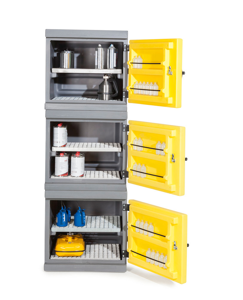 Environ cabinet PolyStore-Mini, plastic, W 60 cm, 2 grids V2A, Model PS 611.2 - 2