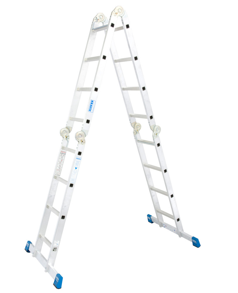 Escalera universal, aluminio, varios usos, 4 x 4 peldaños - 3
