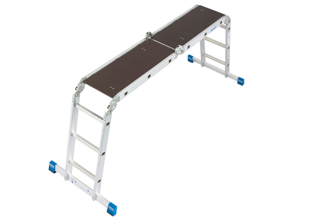 Escalera universal, aluminio, varios usos, 4 x 3 peldaños - 2