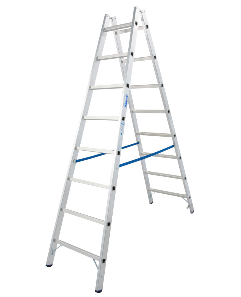 Hliníkový rebrík, 2 x 8 priečok