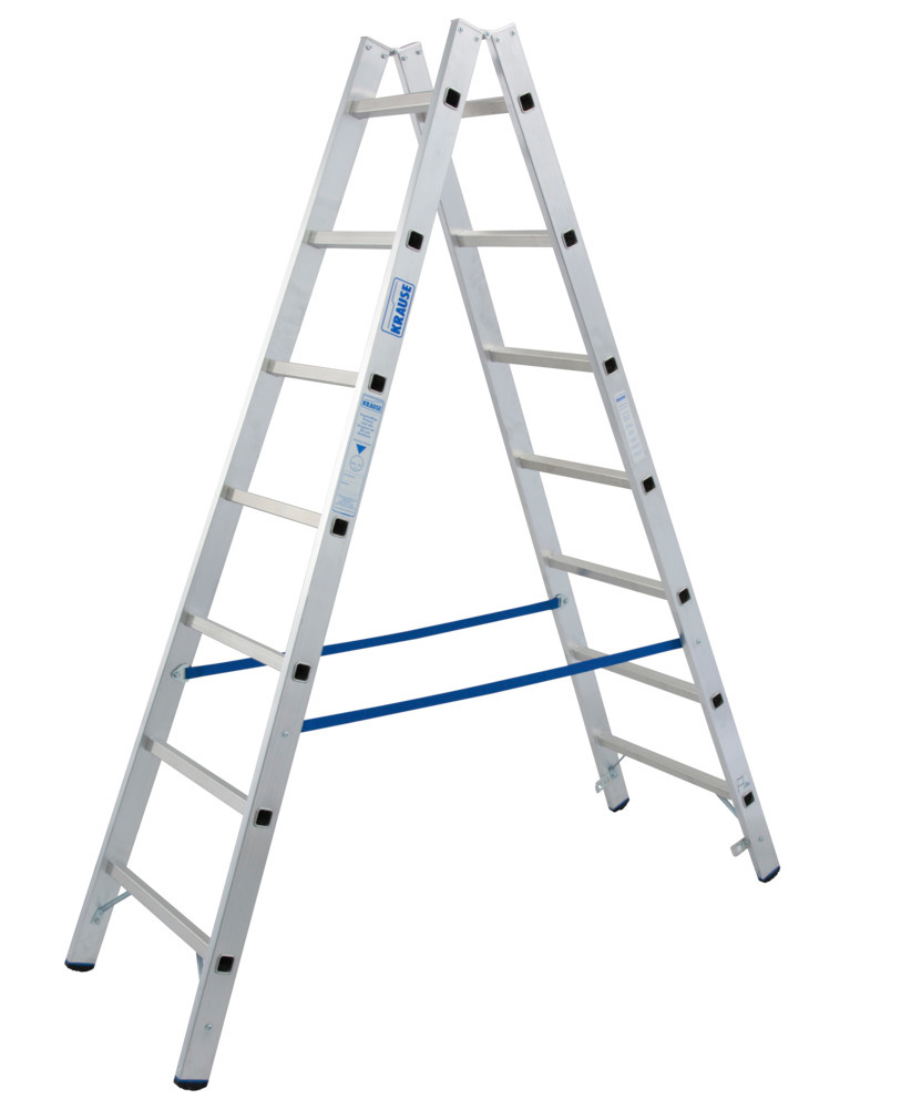 Hliníkový rebrík, 2 x 7 priečok
