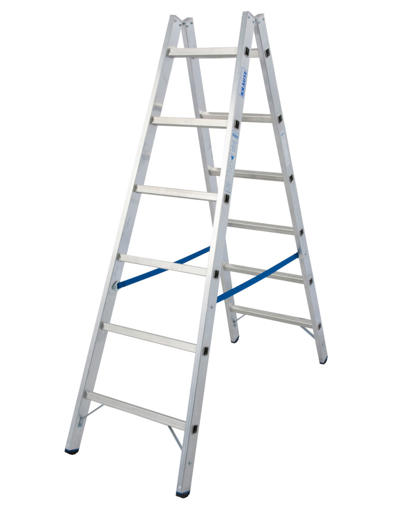 Hliníkový rebrík, 2 x 6 priečok