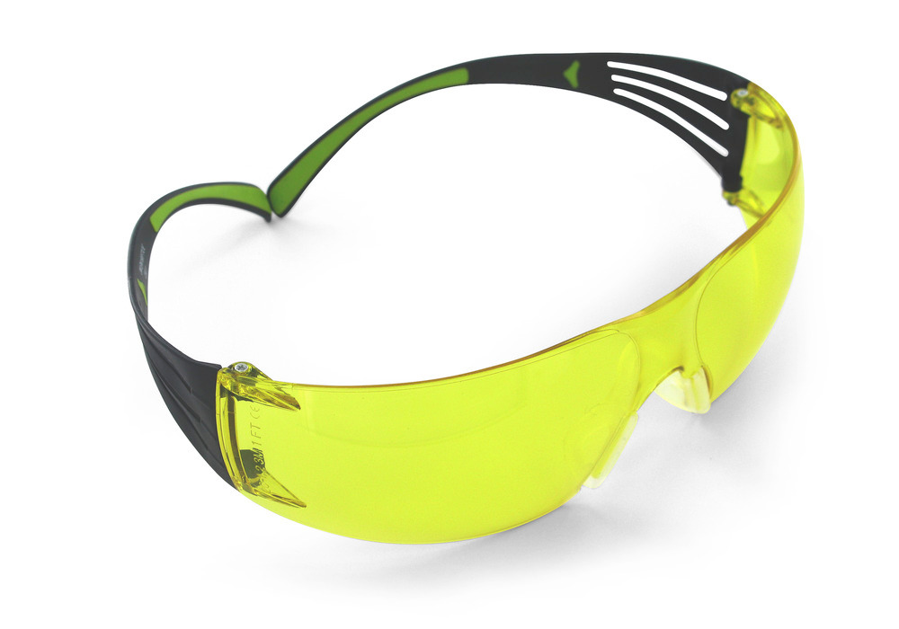 3M Schutzbrille SecureFit 400, gelb, Polycarbonat-Scheibe, SF403AF
