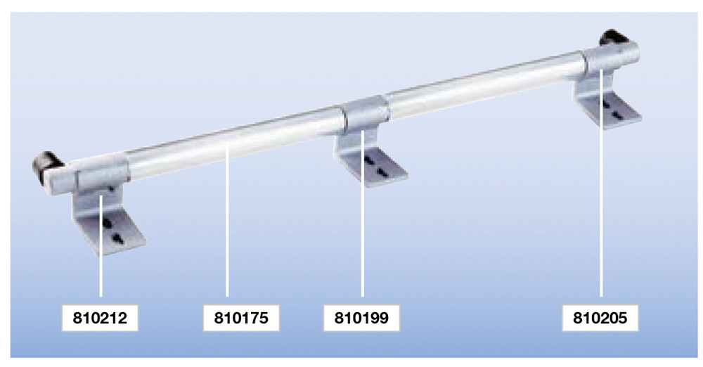 LM-Rohr, 30 mm, 3000 mm lang, Alu, für Regalleiter - 1