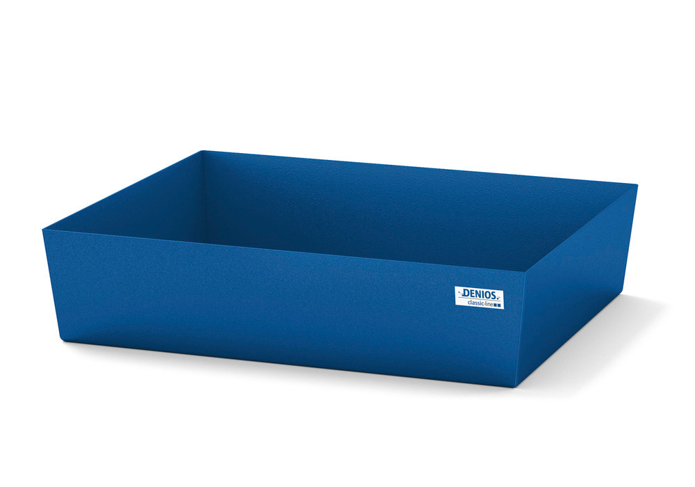 Spill pallet classic-line in steel for 1 drum, painted, no grid, 635x785x178 - 1